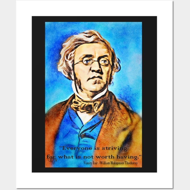 William Makepeace Thackeray Wall Art by DeaglanStudio